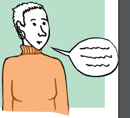 Illustration of a woman speaking
