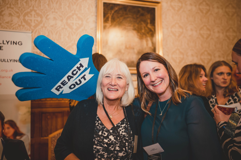 Two previous directors of the Anti-Bullying Alliance, Sue Steel and Lauren Seager-Smith at our event in parliament to celebrate our 20th birthday