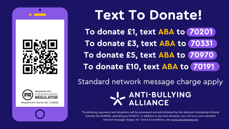 Text To Donate! To donate £1, text ABA to  70201. To donate £3, text ABA to  70331. To donate £5, text ABA to  70970. To donate £10, text ABA to  70191. *Fundraising, payments and donations will be processed and administered by the National Fundraising Scheme (Charity No:1149800), operating as DONATE. In addition to any text donation, you will incur your standard network message charge. For Terms & Conditions, see www.easydonate.org
